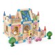 Constructie din lemn tip casuta castel Ecotoys CL024 6 in 1 multicolor