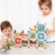 Constructie din lemn tip casuta castel Ecotoys CL024 6 in 1 multicolor
