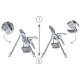 Scaun de masa Kidwell Ami Grey