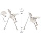 Scaun de masa Kidwell Prime Grey