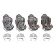 Scaun auto Kidwell Lynx 0-25 Kg Grey