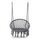 Leagan suspendat pentru interior/exterior cu spatar cuib de barza gri GW-076