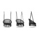 Leagan suspendat pentru interior/exterior cu spatar cuib de barza negru GW-076