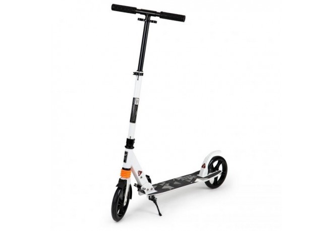 Trotineta din aluminiu ECOTOYS CS008 pliabila alba