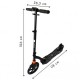 Trotineta pliabila cu amortizor ECOTOYS CS007 neagra