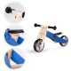 Tricicleta ECOTOYS YM-BB-01 cu pedale 2 in 1 din lemn albastra
