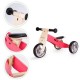 Tricicleta ECOTOYS YM-BB-01 cu pedale 2 in 1 din lemn roz