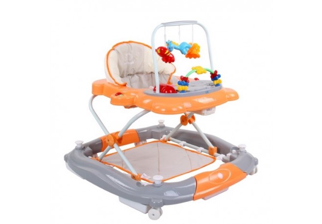 Premergator Sun Baby Pisicuta 011 cu functie de balansoar - Orange Grey