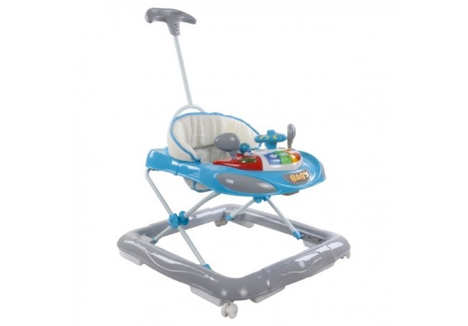 Premergator Sun Baby cu maner sunete si lumini 006 - Blue Grey