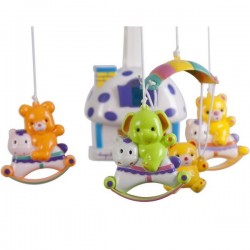Carusel muzical Sun Baby 013 cu lampa sunete si jucarii