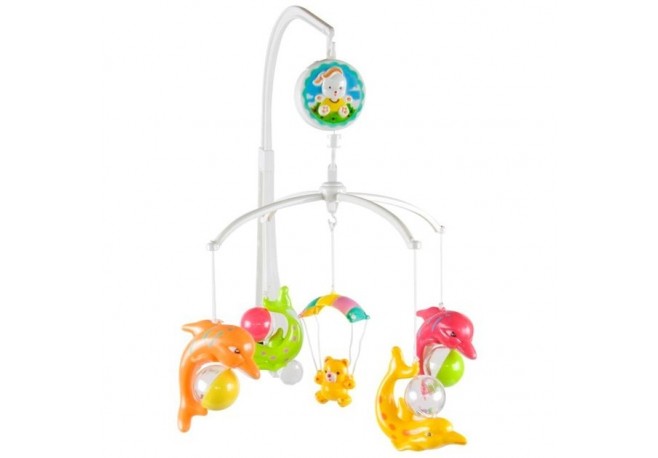 Carusel muzical Sun Baby 017 cu delfini