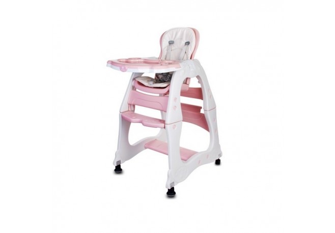 Scaun de masa Sun Baby 2 in 1 007 - Pink