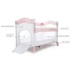 Patut pliabil Sun Baby 005 cu laterala culisanta Pink