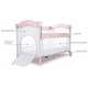 Patut pliabil Sun Baby 005 cu laterala culisanta Pink