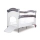 Patut pliabil Sun Baby 005 cu laterala culisanta Grey