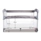 Patut pliabil Sun Baby 005 cu laterala culisanta Grey