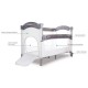 Patut pliabil Sun Baby 005 cu laterala culisanta Grey