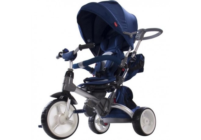 Tricicleta cu sezut reversibil Sun Baby 007 Little Tiger - Blue