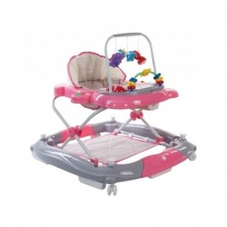 Premergator Sun Baby Pisicuta 011 cu functie de balansoar - Pink Grey