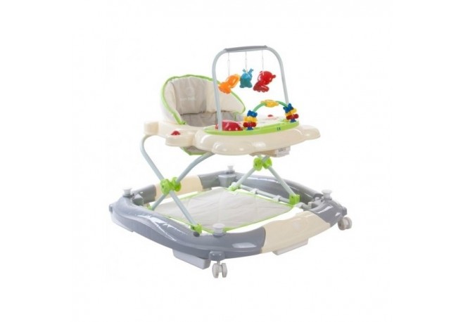 Premergator Sun Baby Pisicuta 011 cu functie de balansoar - Green Grey