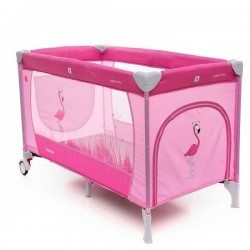 Patut pliabil cu 2 nivele Coto Baby Samba Plus Pink