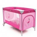 Patut pliabil cu 2 nivele Coto Baby Samba Plus Pink