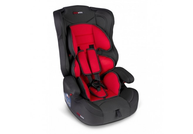 Scaun auto 9-36 Kg Ricokids Elio - Negru - Rosu