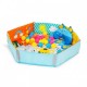 Salteluta de joaca cu 30 bile si pernita in forma de elefant Ecotoys CC9638 - Multicolora