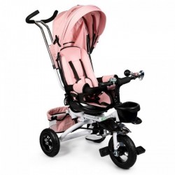 Tricicleta cu sezut rotativ Ecotoys JM-068-17 - Roz pudra