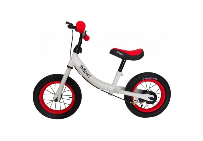 Bicicleta fara pedale R-Sport R3 - Alb - Rosu