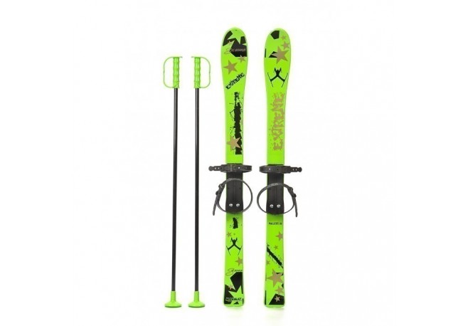 Schiuri copii Marmat 90 cm - Verde