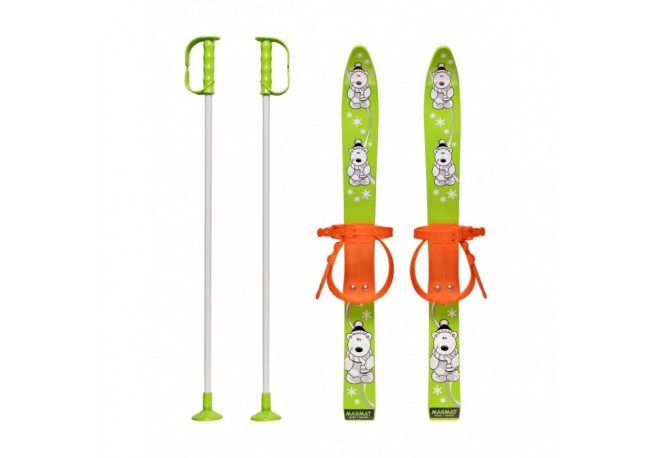 Schiuri copii Marmat 70 cm - Verde
