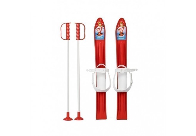 Schiuri copii Marmat 60 cm - Rosu