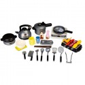 Set de barbeque cu led si sunete si 40 de elemente Ecotoys HC485972