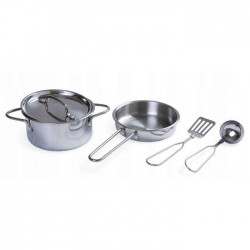 Set accesorii bucatarie din metal Ecotoys 4258