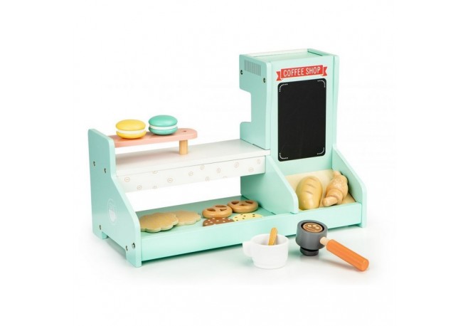 Bucatarie de lemn coffee shop Ecotoys 4442