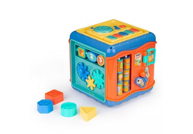 Cub educational cu LED si sunete Ecotoys HC485016
