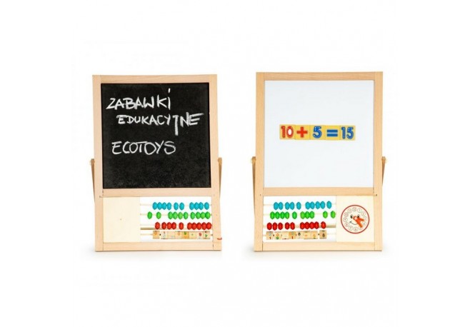 Tabla educationala cu abac si numere Ecotoys MB385