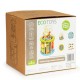 Cub educational din lemn cu jocuri blocuri si pescuit Ecotoys HM175920