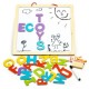 Tabla educationala 3 in 1 cu litere magnetice Ecotoys ESC-W-018A