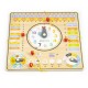 Tabla din lemn cu ceas si calendar Ecotoys ESC-W-036