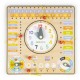 Tabla din lemn cu ceas si calendar Ecotoys ESC-W-036