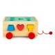 Carucior educational cu blocuri din lemn Ecotoys HM015197