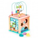 Cub educational din lemn Ecotoys Dino HM015471