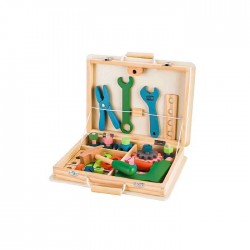 Trusa cu unelte din lemn Ecotoys TL80014