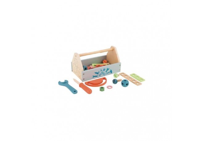 Cutie cu unelte din lemn Ecotoys TL80013