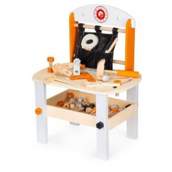Banc de lucru din lemn 63 piese Ecotoys 1177