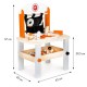 Banc de lucru din lemn 63 piese Ecotoys 1177