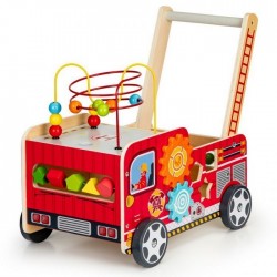 Antemergator educational cu blocuri din lemn Ecotoys TL09025