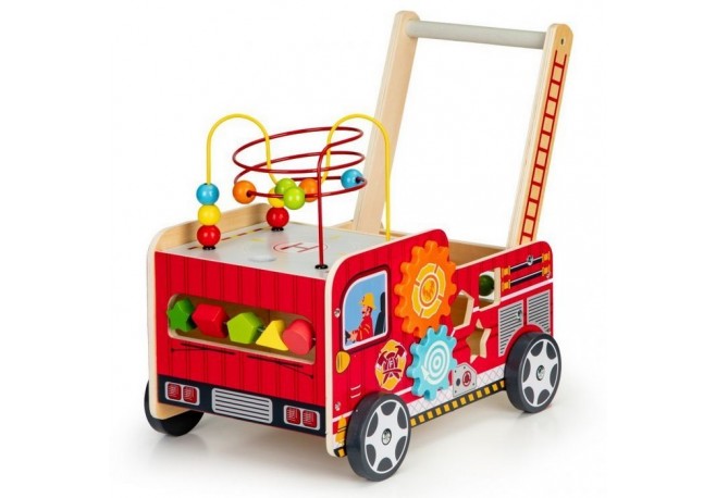 Antemergator educational cu blocuri din lemn Ecotoys TL09025